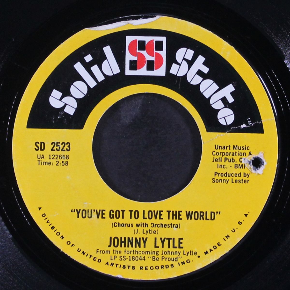 be proud / you've got to love the world by JOHNNY LYTLE