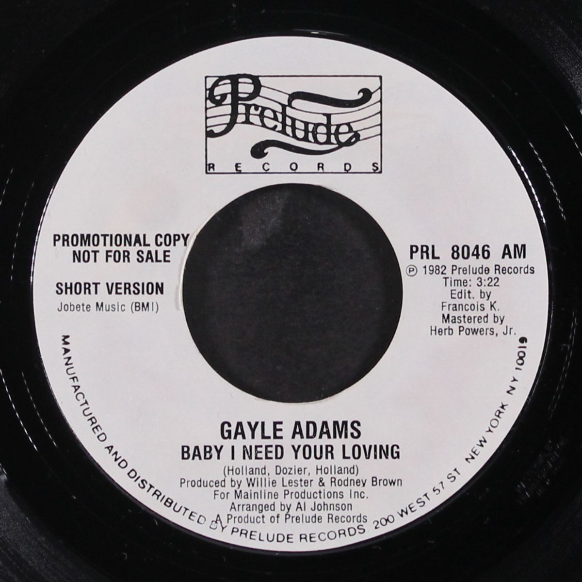 baby i need your loving / short by GAYLE ADAMS