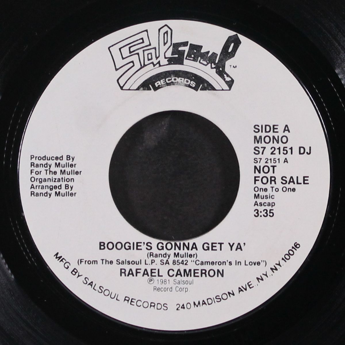 boogie's gonna get ya' / mono by RAFAEL CAMERON