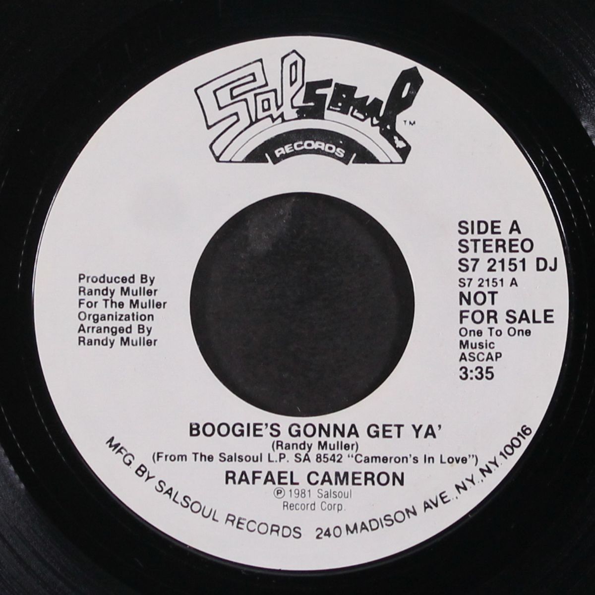 boogie's gonna get ya' / mono by RAFAEL CAMERON