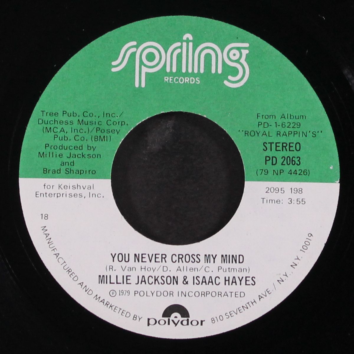 you never cross my mind / feels like the first time by MILLIE JACKSON & ISAAC HAYES