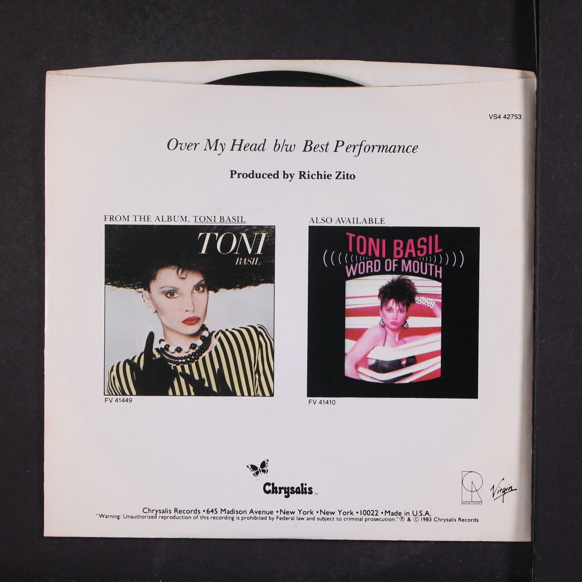 over my head / best performance by TONI BASIL