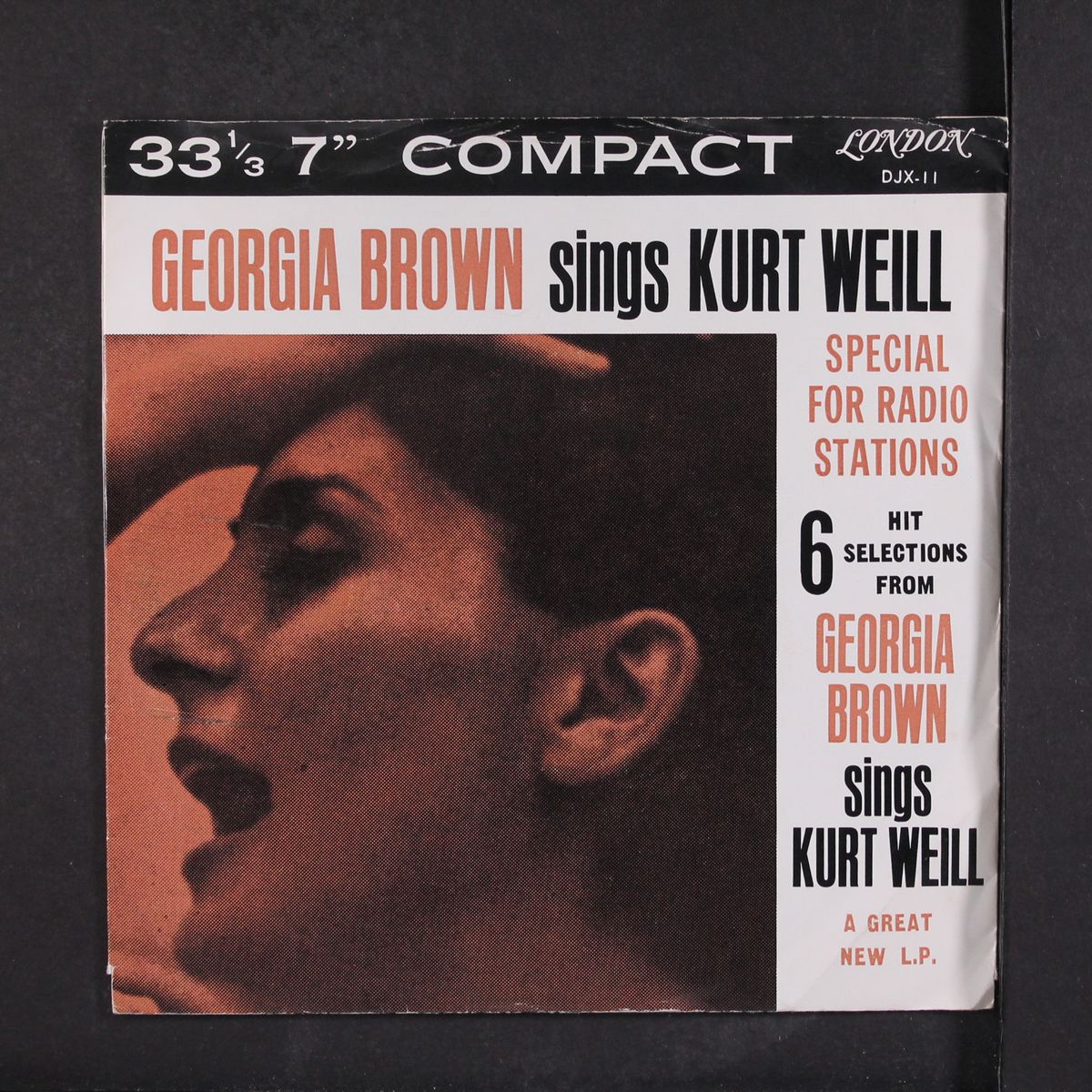 sings kurt weill 6 songs by GEORGIA BROWN