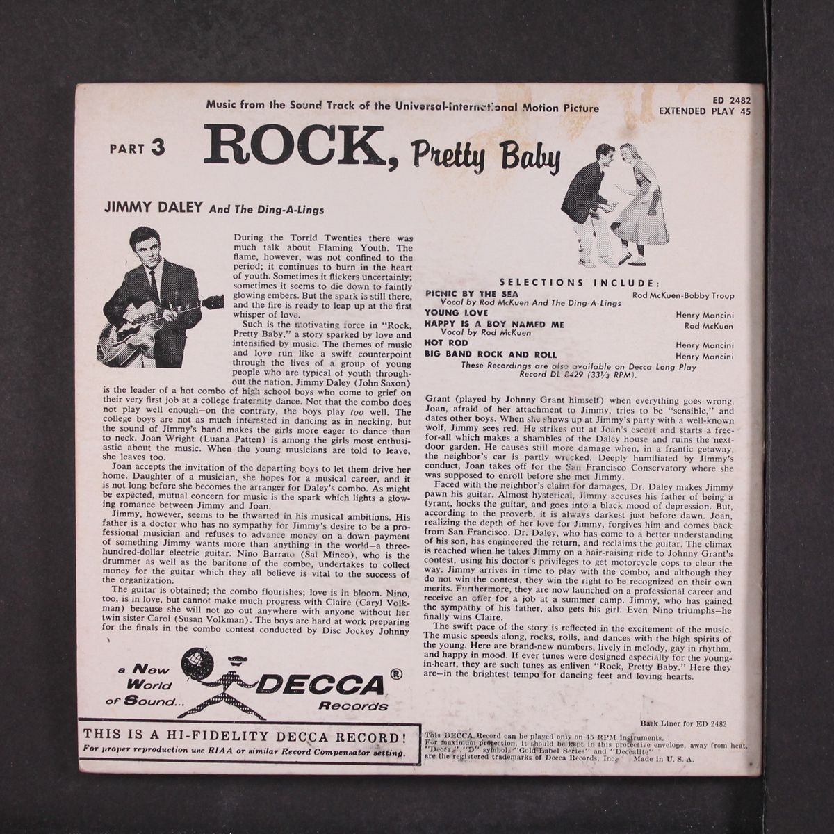 rock, pretty baby, part 3 by JIMMY DALEY