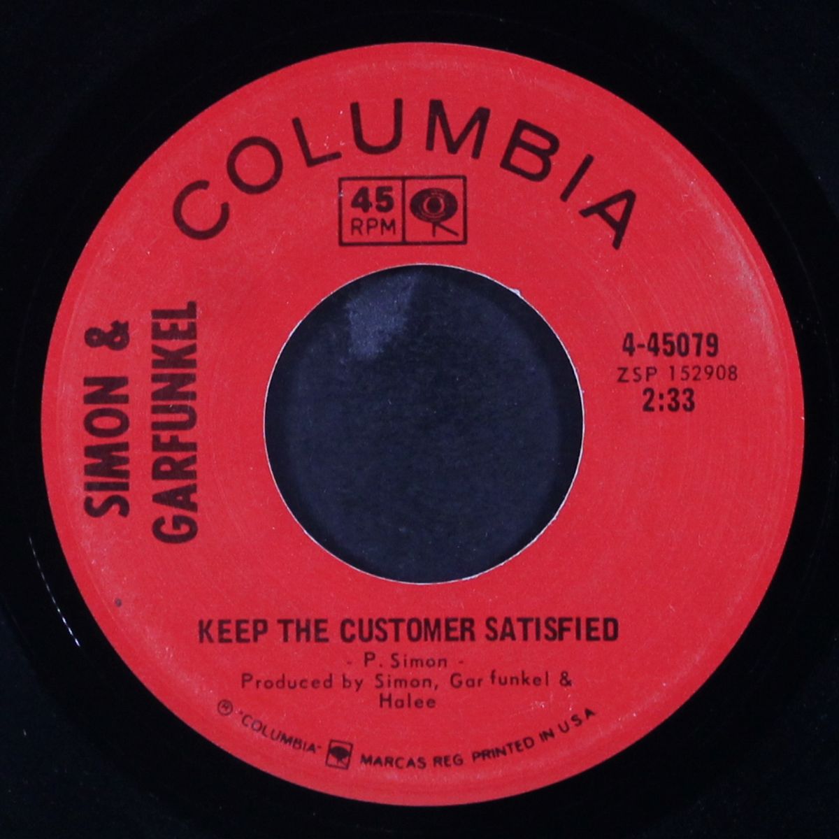 bridge over troubled water / keep the customer satisfied by SIMON & GARFUNKEL