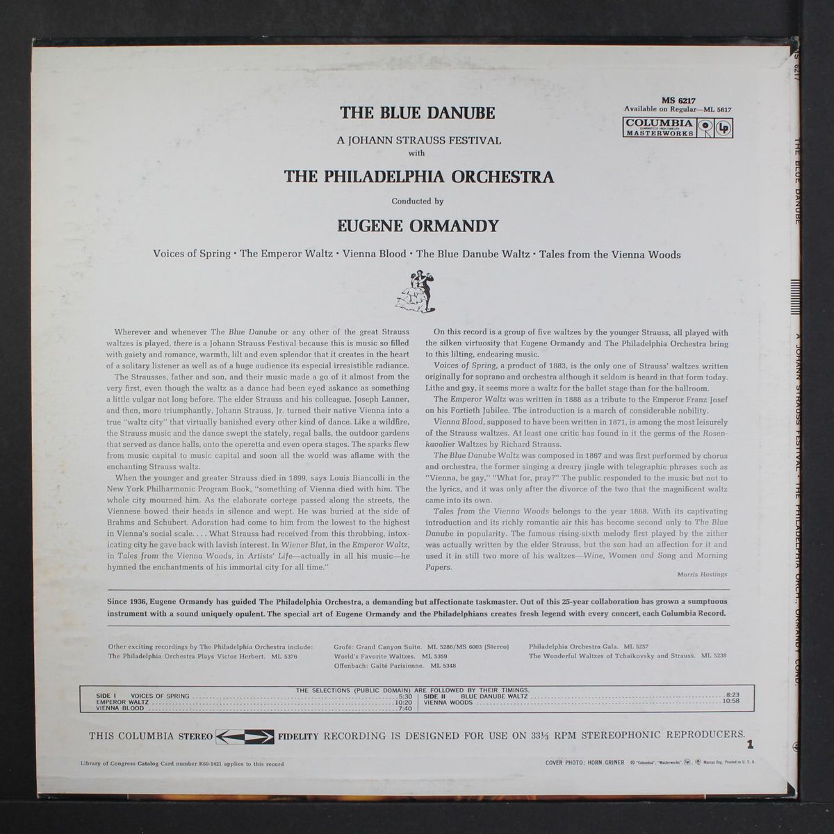 the blue danube by EUGENE ORMANDY