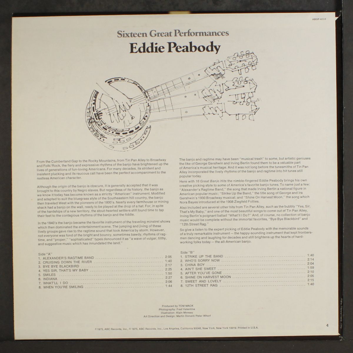 sixteen great performances by EDDIE PEABODY