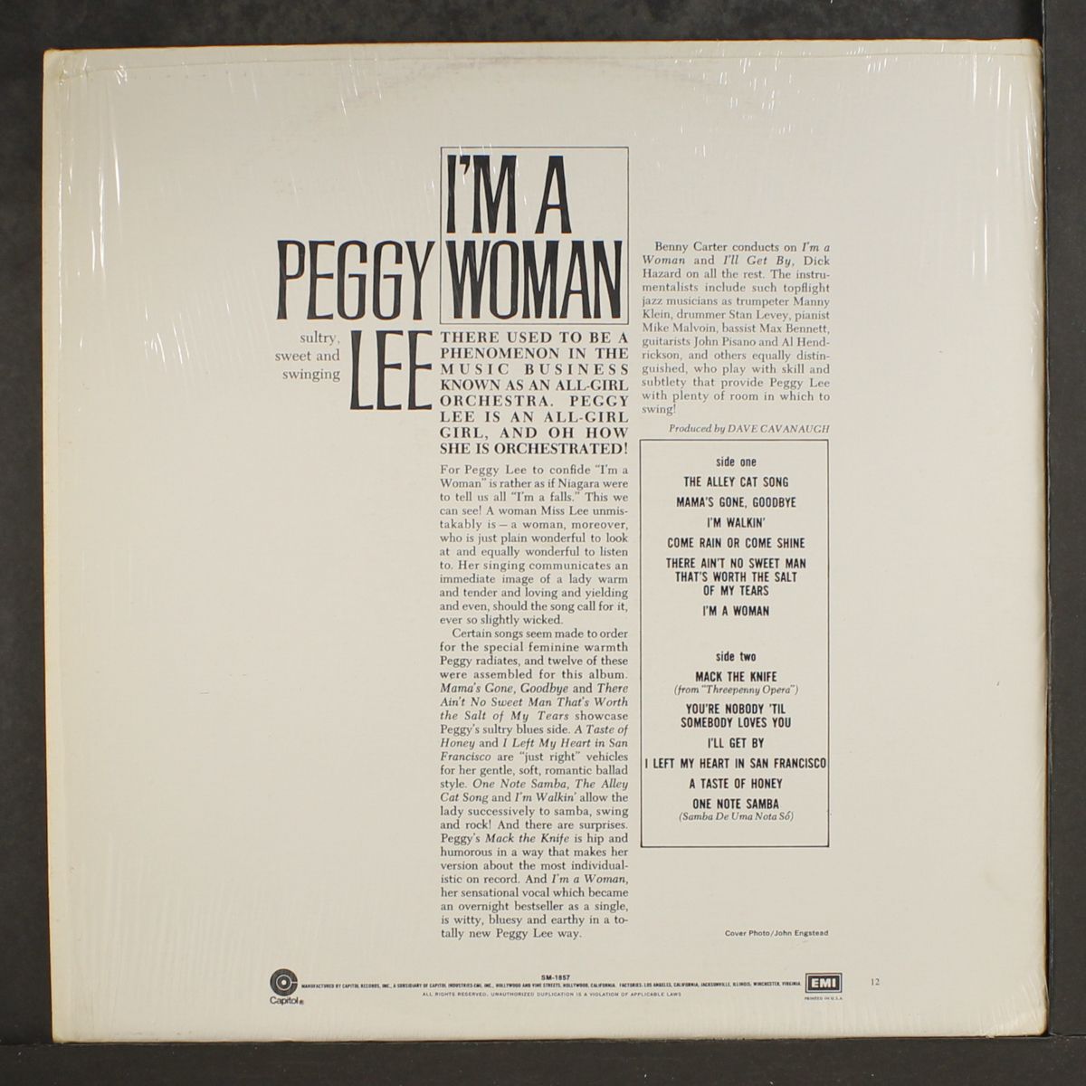 i'm a woman by PEGGY LEE