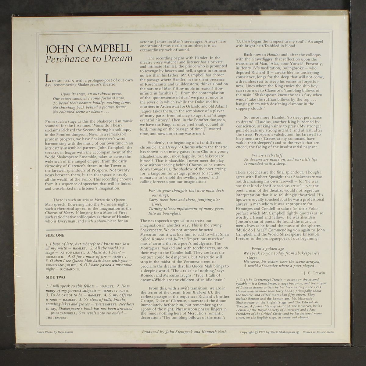 perchance to dream by JOHN CAMPBELL