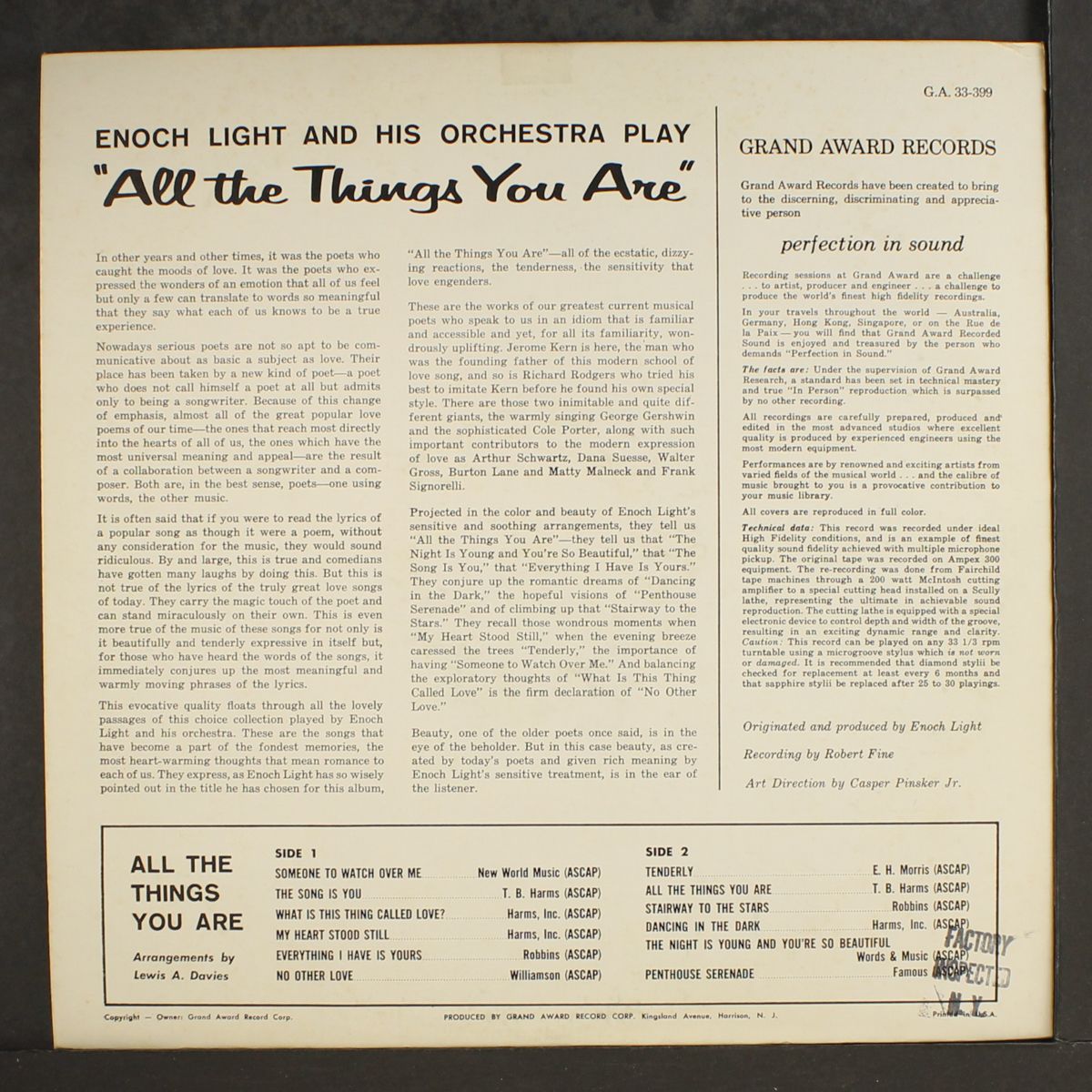 all the things you are by ENOCH LIGHT
