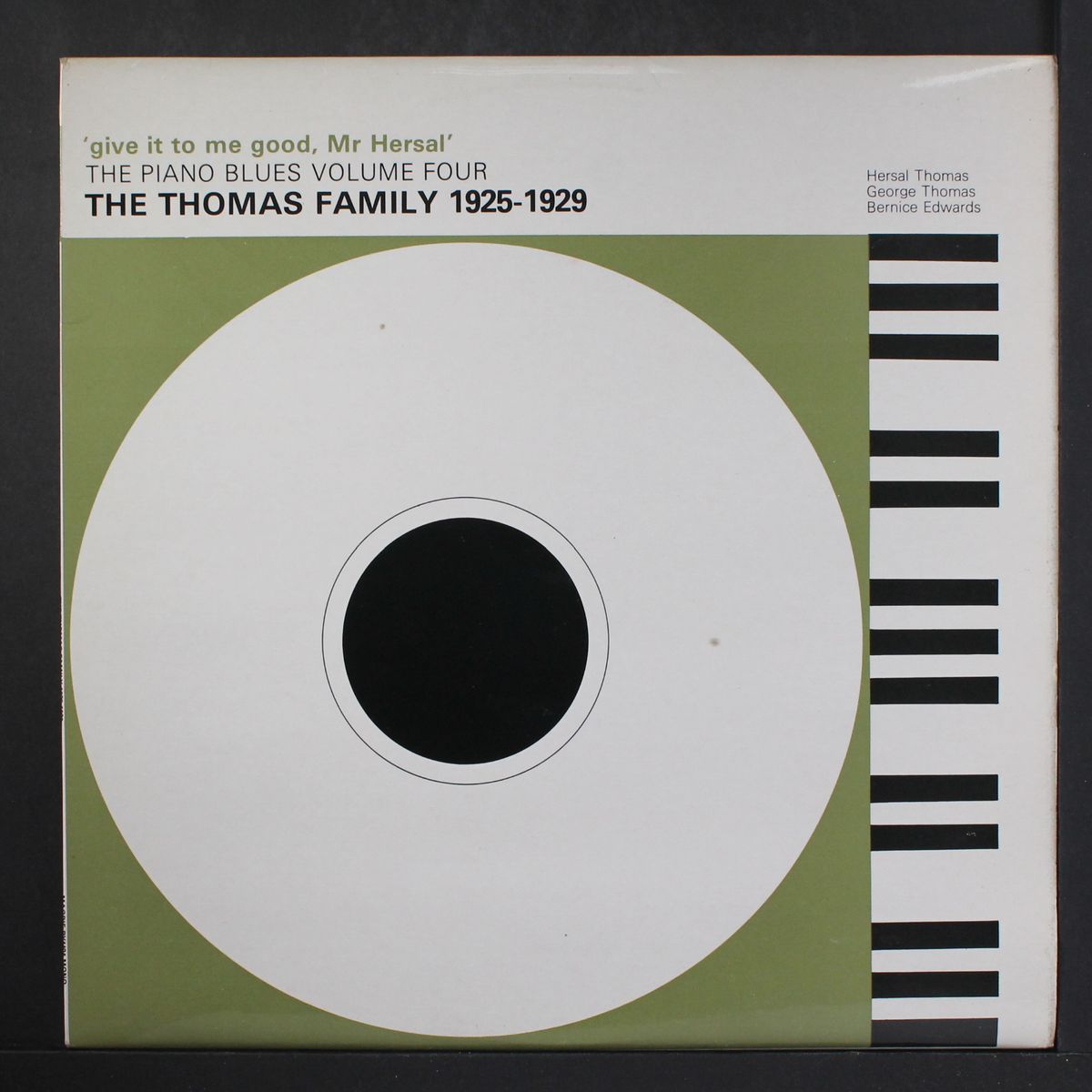 give it to me good, mr. hersal: piano blues vol 4 1925-29 by THOMAS FAMILY