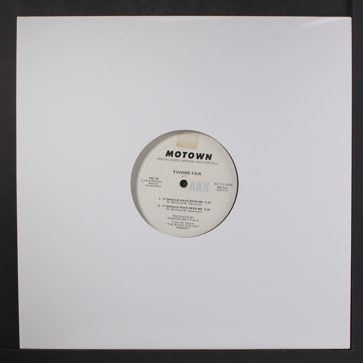 it should have been me / mono by YVONNE FAIR
