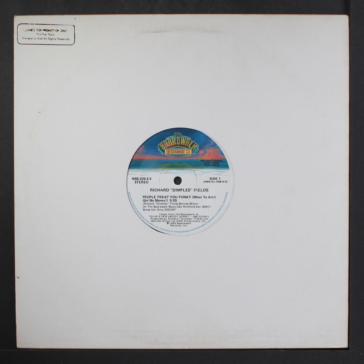 people treat you funky (when ya ain't go no money!) by RICHARD "DIMPLES" FIELDS