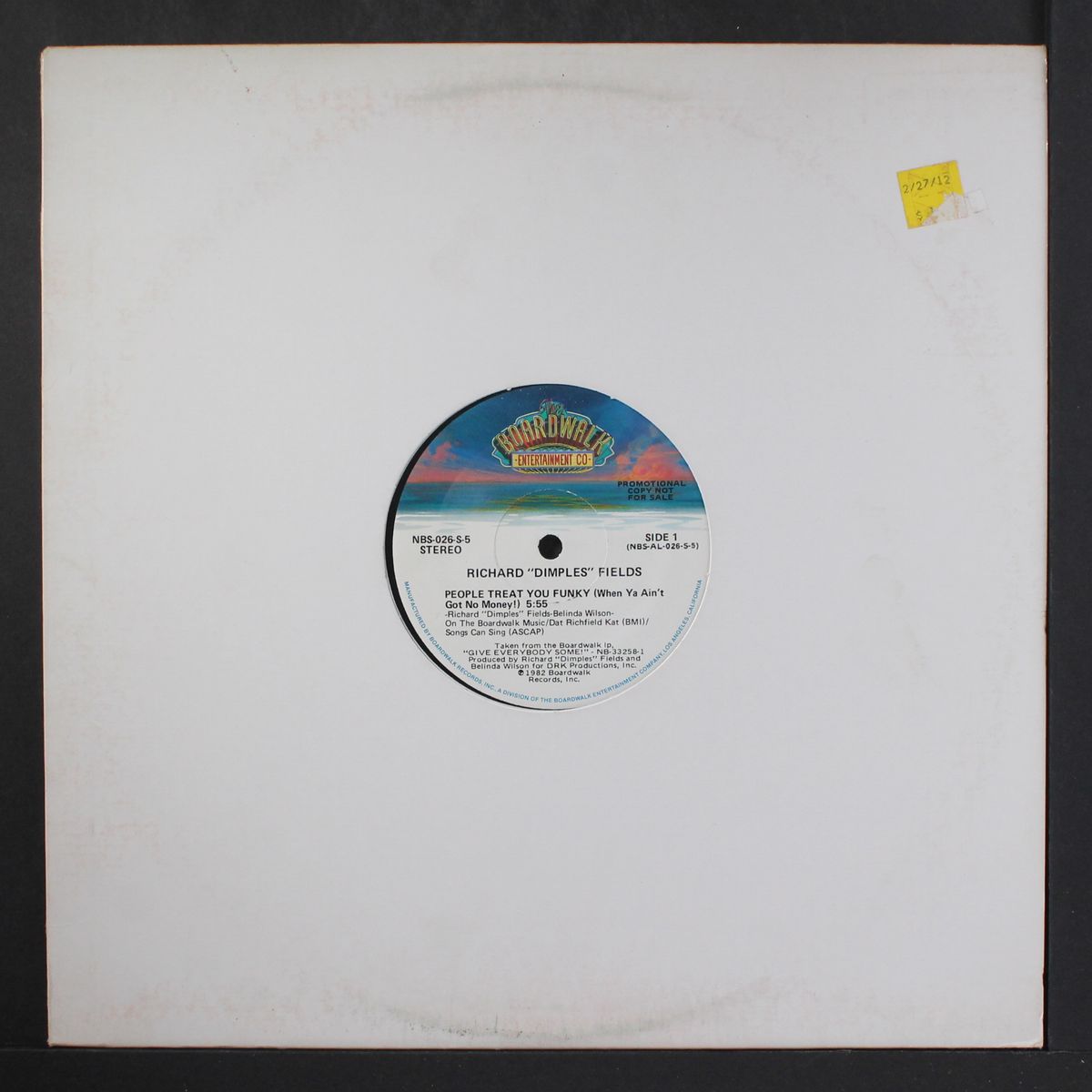 people treat you funky (when ya ain't go no money!) by RICHARD "DIMPLES" FIELDS