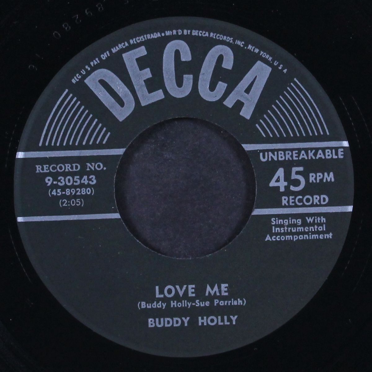 love me / you are my one desire by BUDDY HOLLY