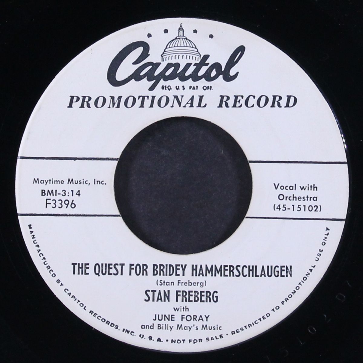 the great pretender / the quest for bridey hammerschlaugen by STAN FREBERG