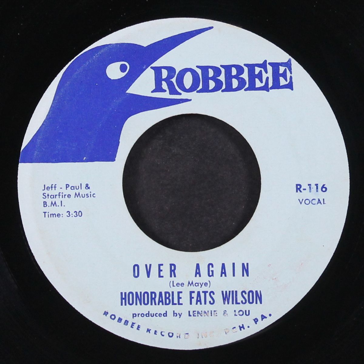 over again / quit eatin by HONORABLE FATS WILSON