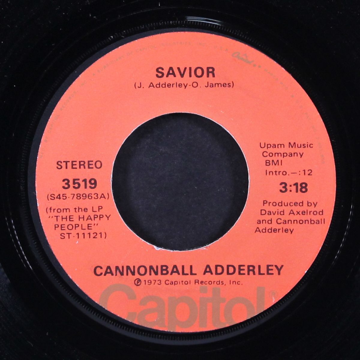 the happy people / savior by CANNONBALL ADDERLEY