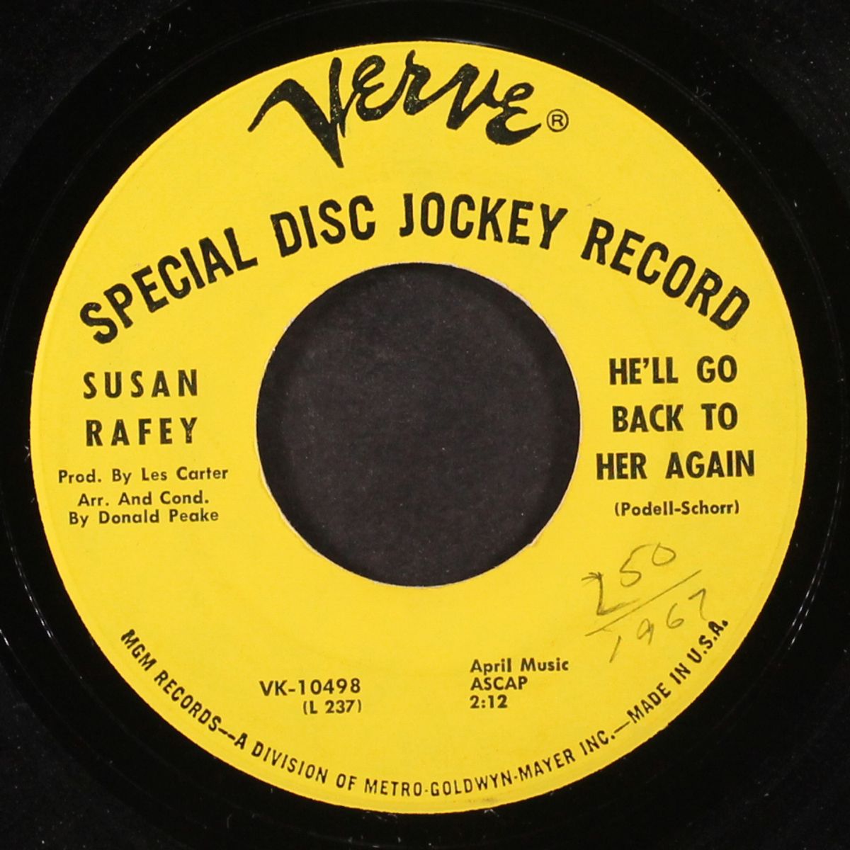 he'll go back to her again / if i can't have your love by SUSAN RAFEY