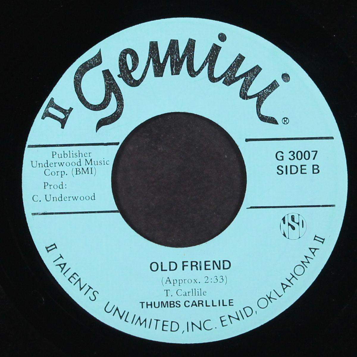 wounded knee / old friend by THUMBS CARLLILE