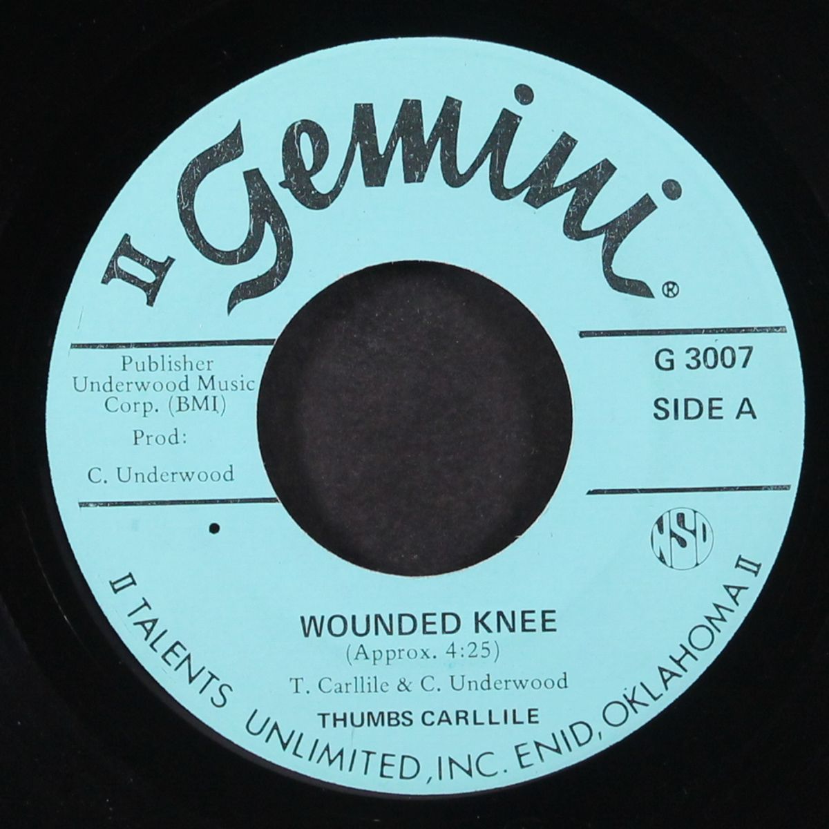wounded knee / old friend by THUMBS CARLLILE