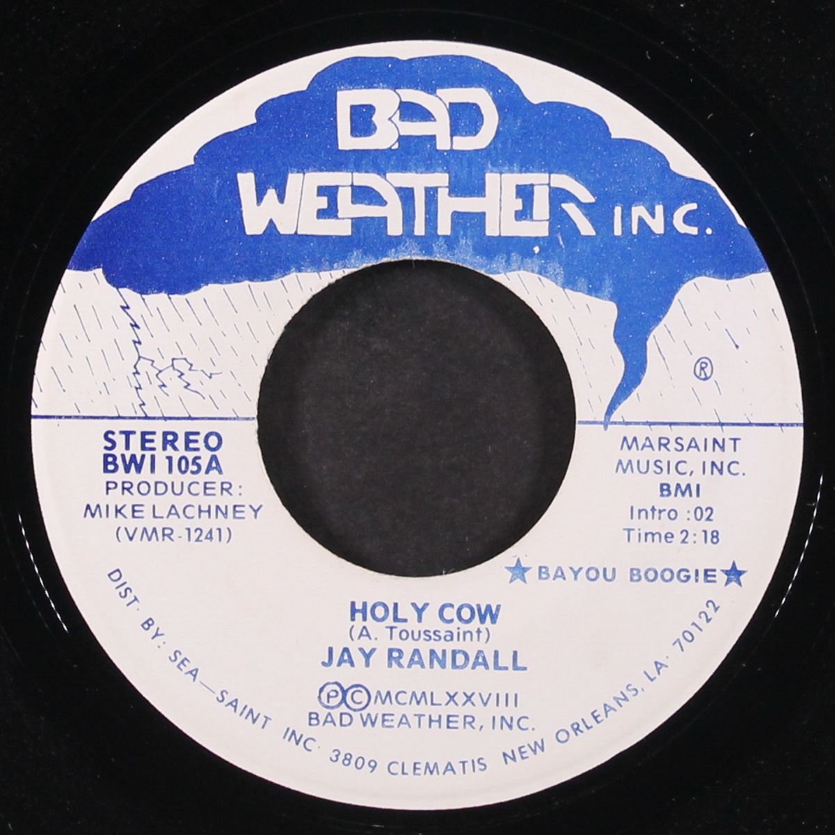 a fool that was blind / holy cow by JAY RANDALL