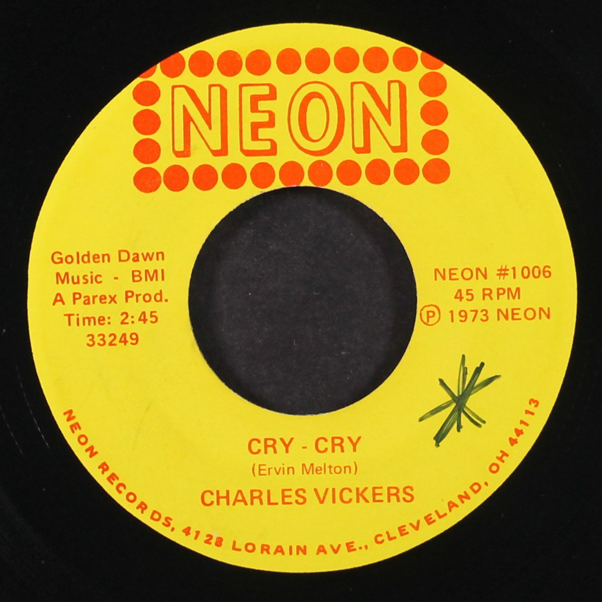 mister jones / cry - cry by CHARLES VICKERS