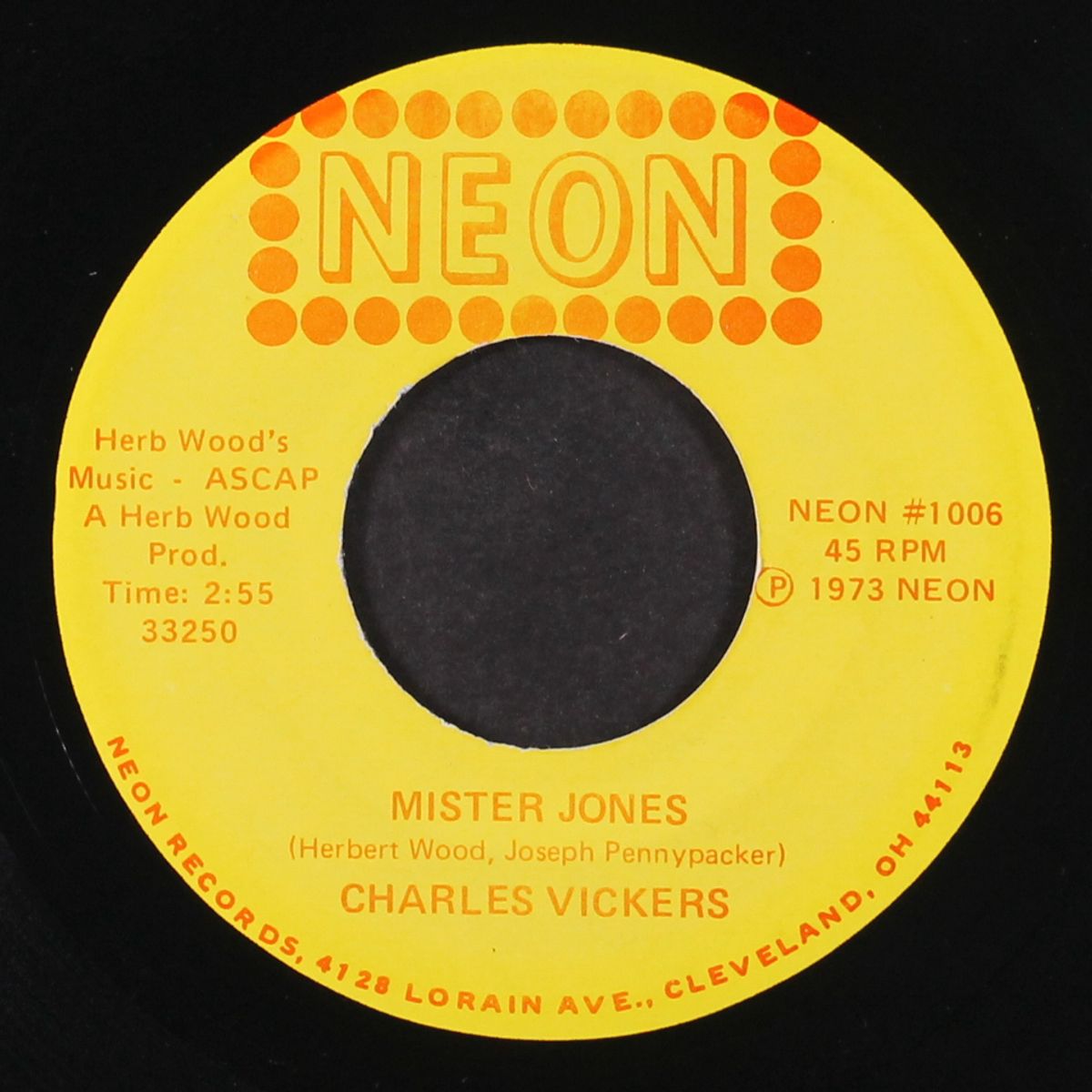 mister jones / cry - cry by CHARLES VICKERS