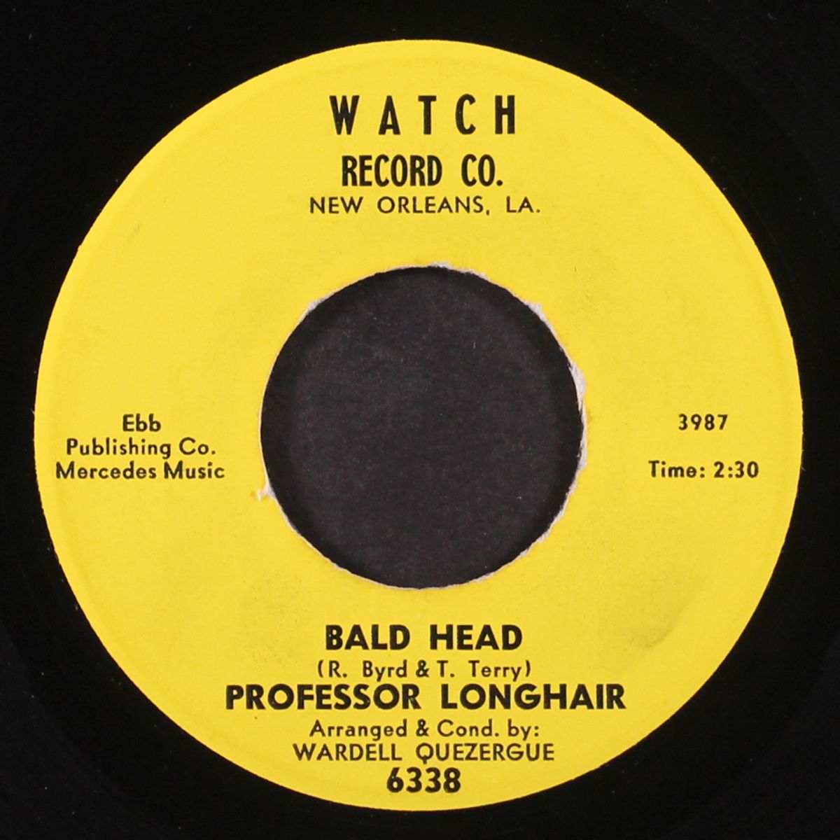 bald head / there is something on your mind by PROFESSOR LONGHAIR