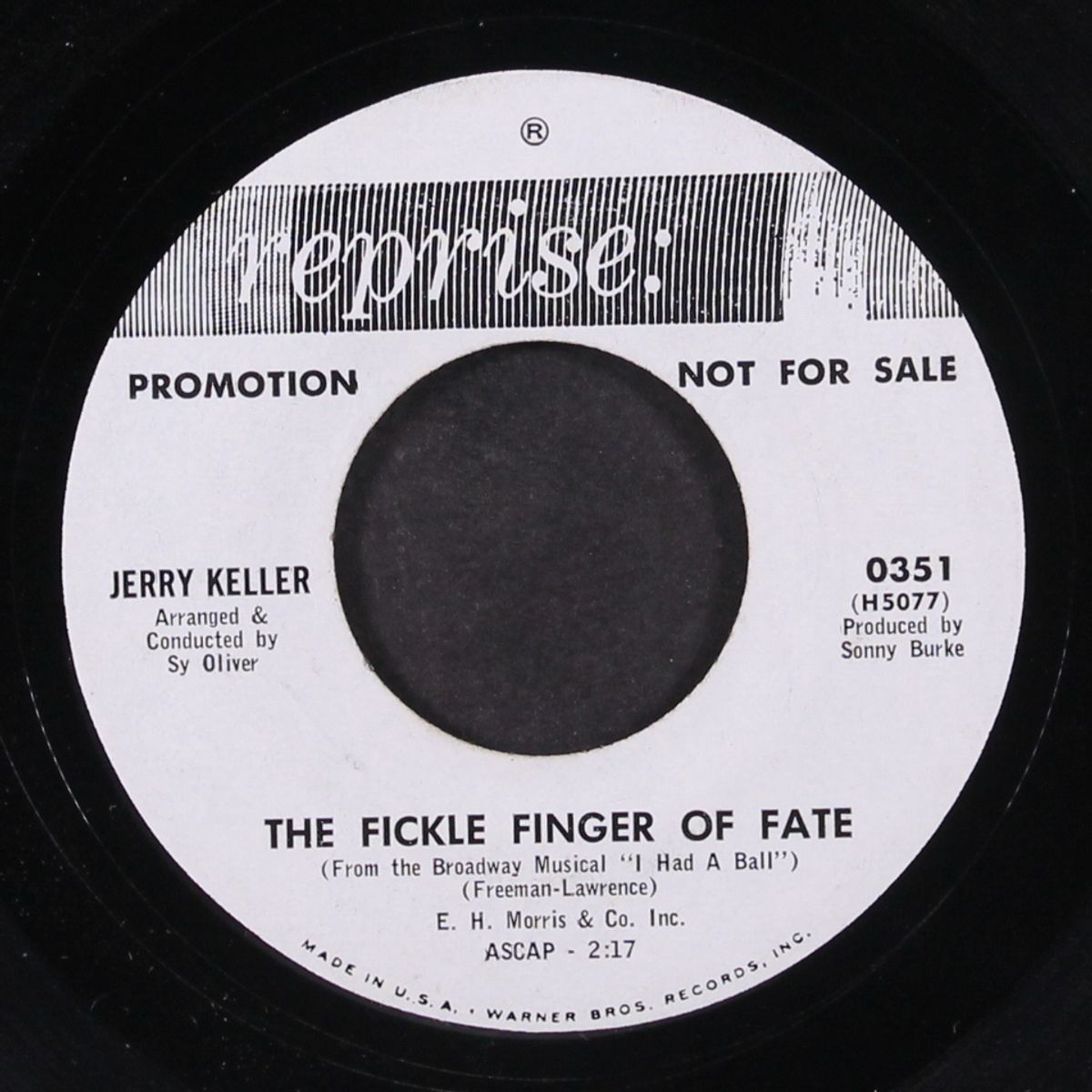 the glory of love / the fickle finger of fate by JERRY KELLER
