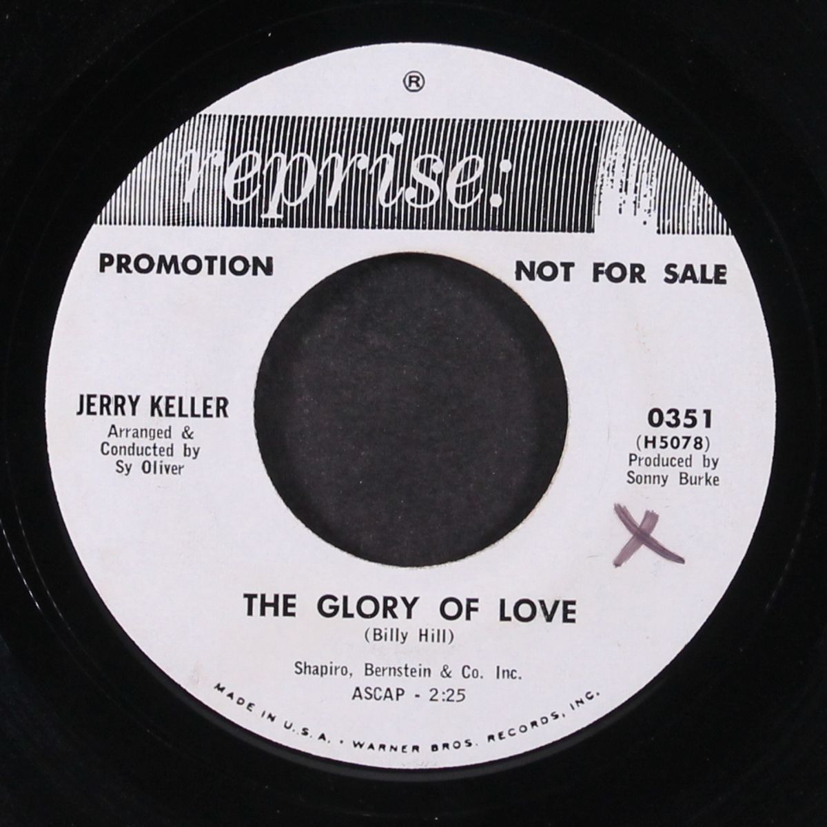 the glory of love / the fickle finger of fate by JERRY KELLER
