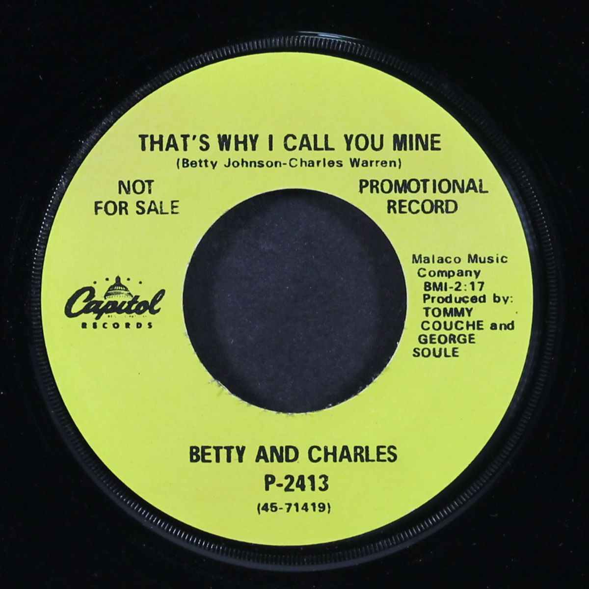 someone for everyone / that's why i call you mine by BETTY & CHARLES