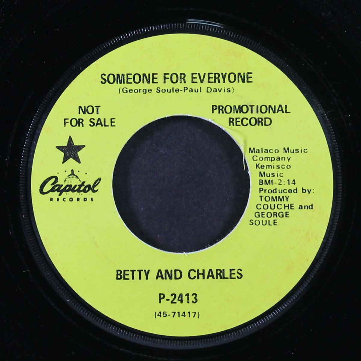 someone for everyone / that's why i call you mine by BETTY & CHARLES