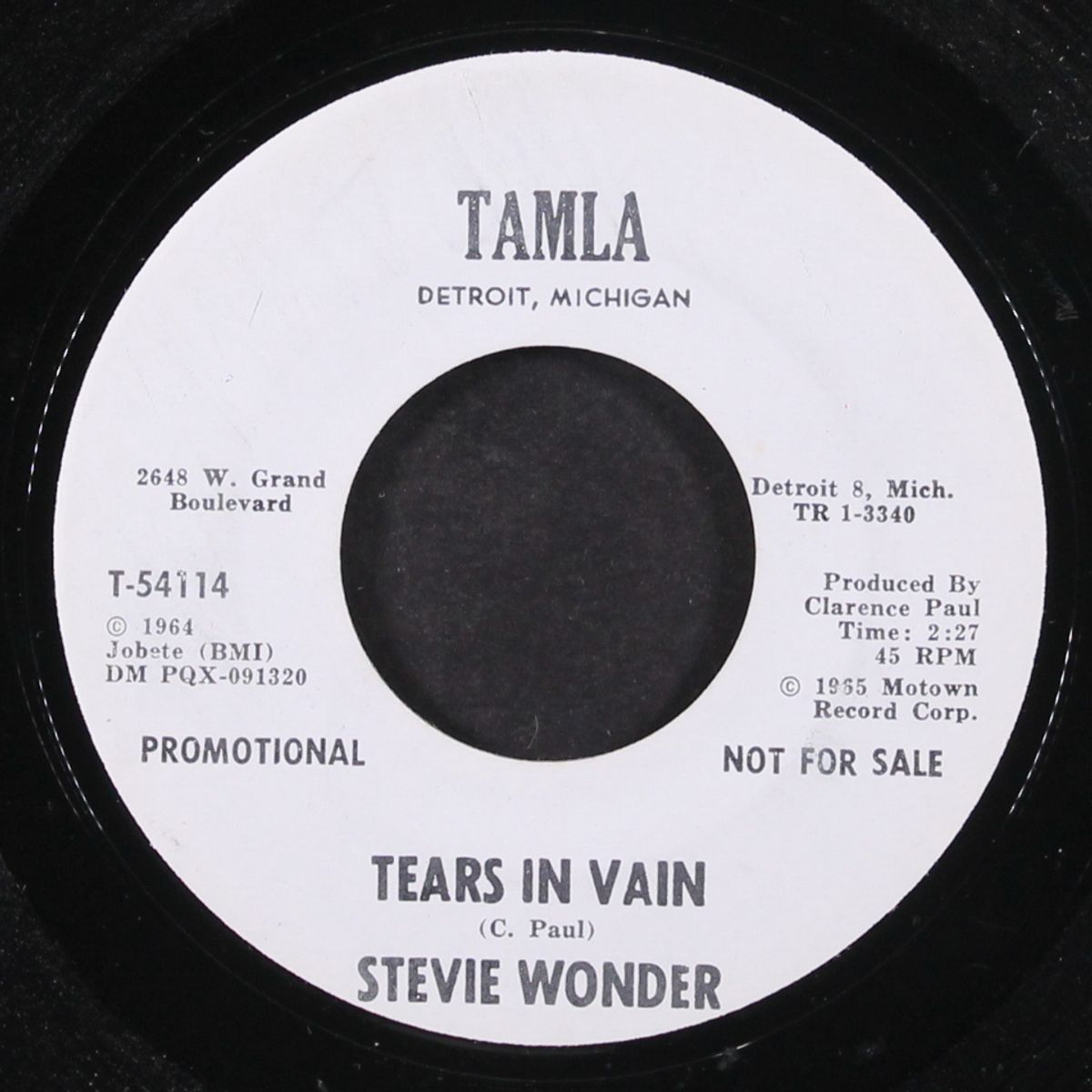 tears in vain / kiss me baby by STEVIE WONDER