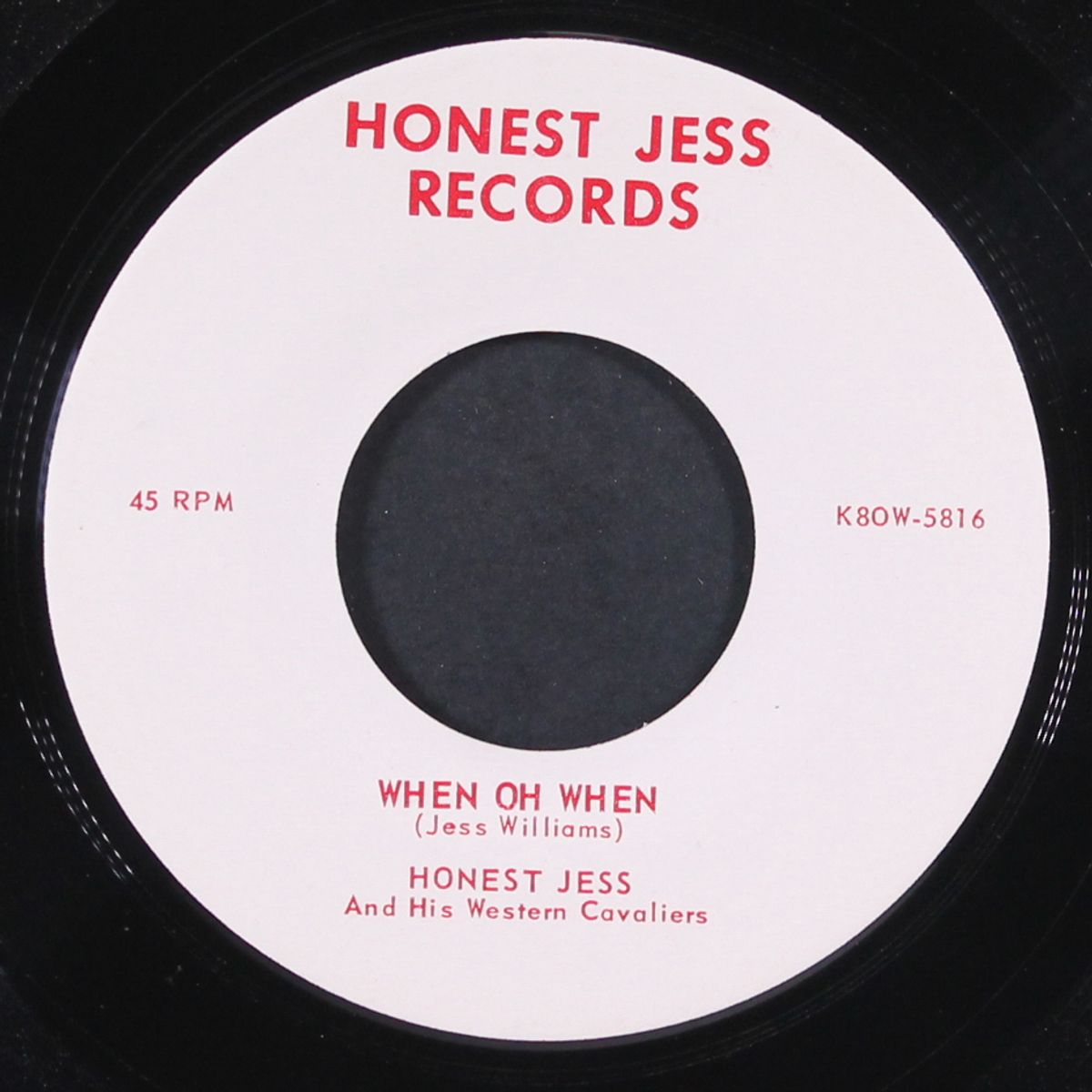 suzanne (quit rockin' to the can-can) / when oh when by HONEST JESS