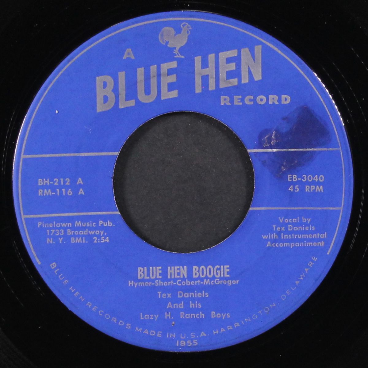 blue hen boogie / texaco polka by TEX DANIELS