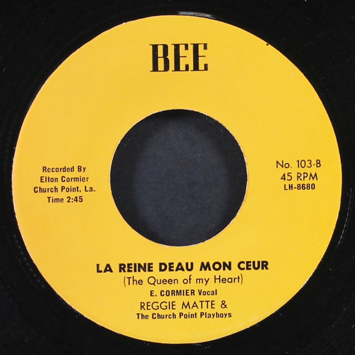leeau lavage au bayou / la reine deau mon ceur by REGGIE MATTE & CHURCH POINT PLAYBOYS