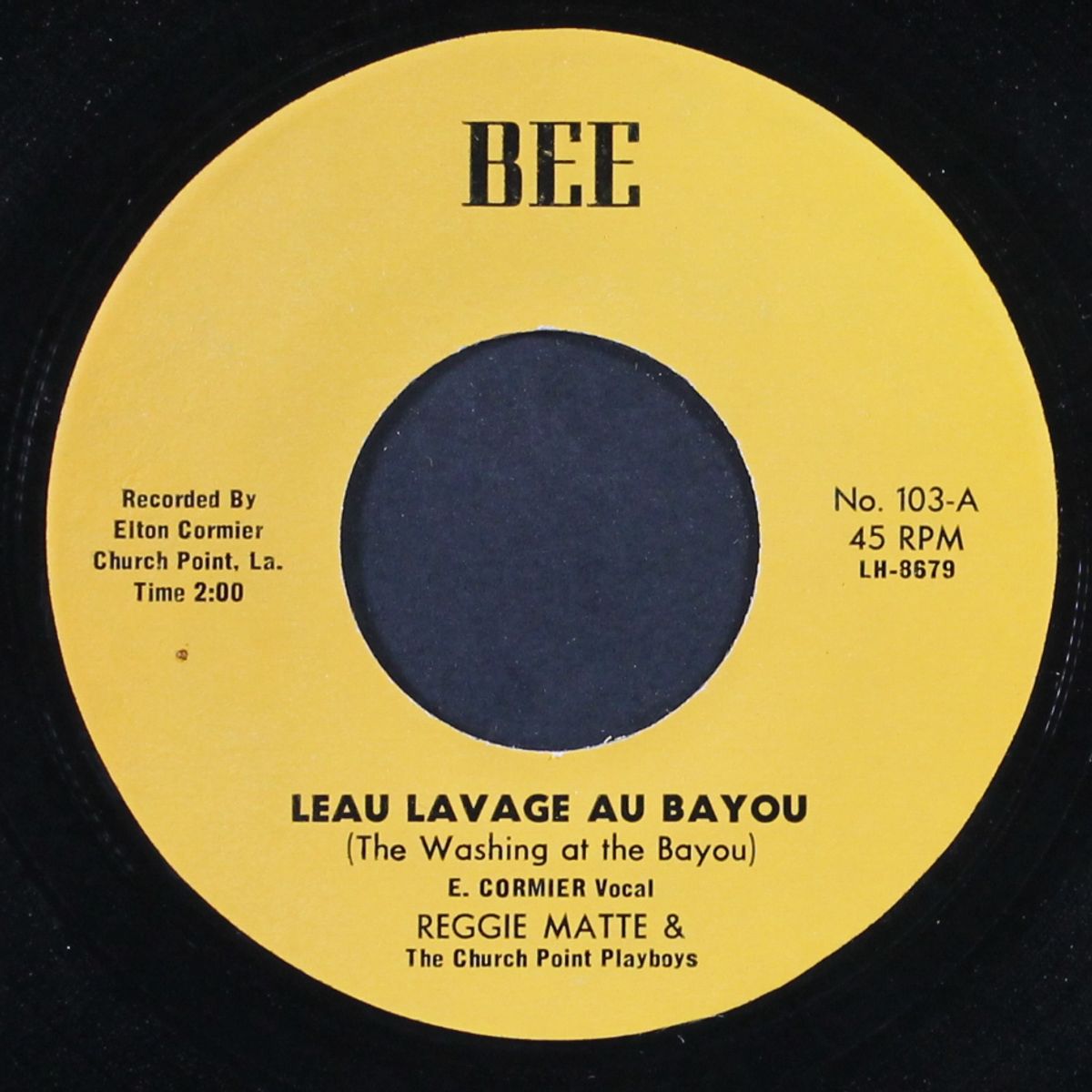 leeau lavage au bayou / la reine deau mon ceur by REGGIE MATTE & CHURCH POINT PLAYBOYS