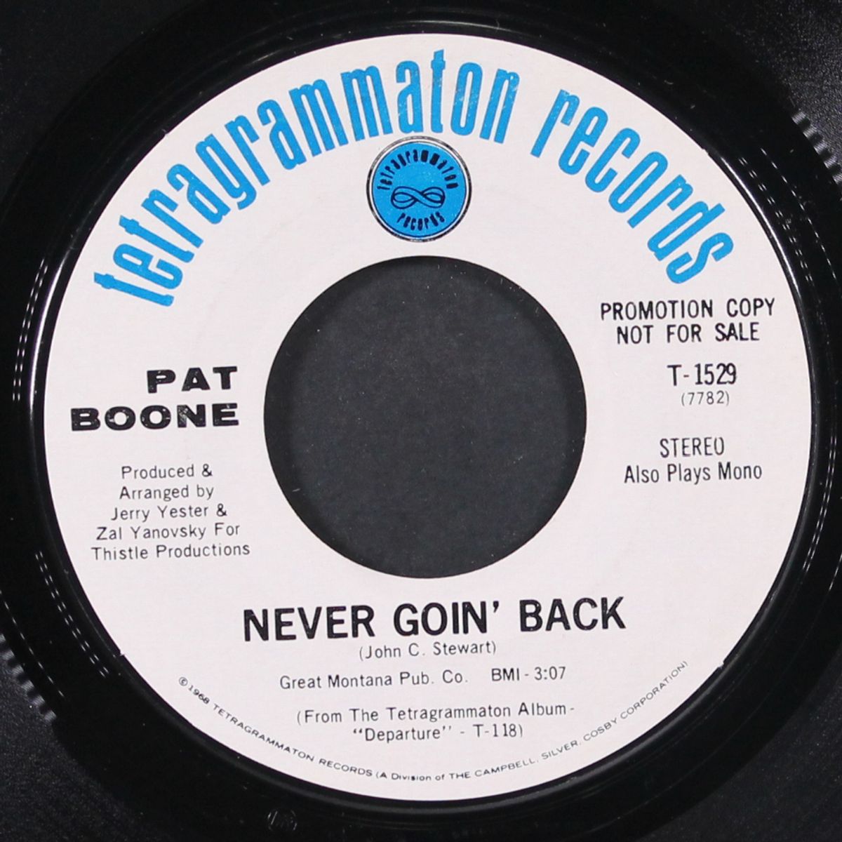 what's gnawing at me / never goin' back by PAT BOONE