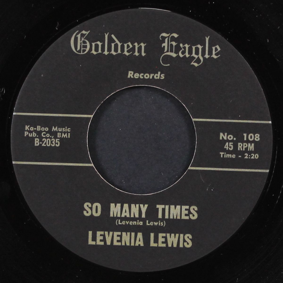 so many times / nobody gonna take my man by LEVENIA LEWIS