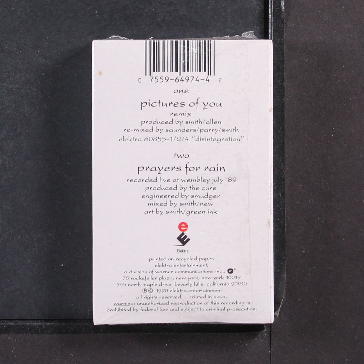 pictures of you / prayers for rain by CURE