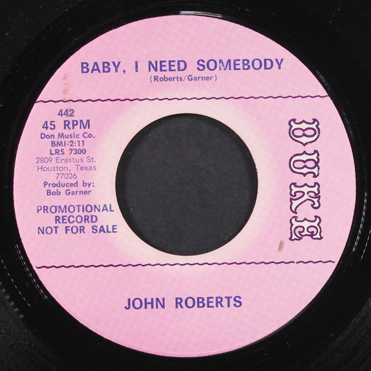 baby i need somebody / it's all over by JOHN ROBERTS