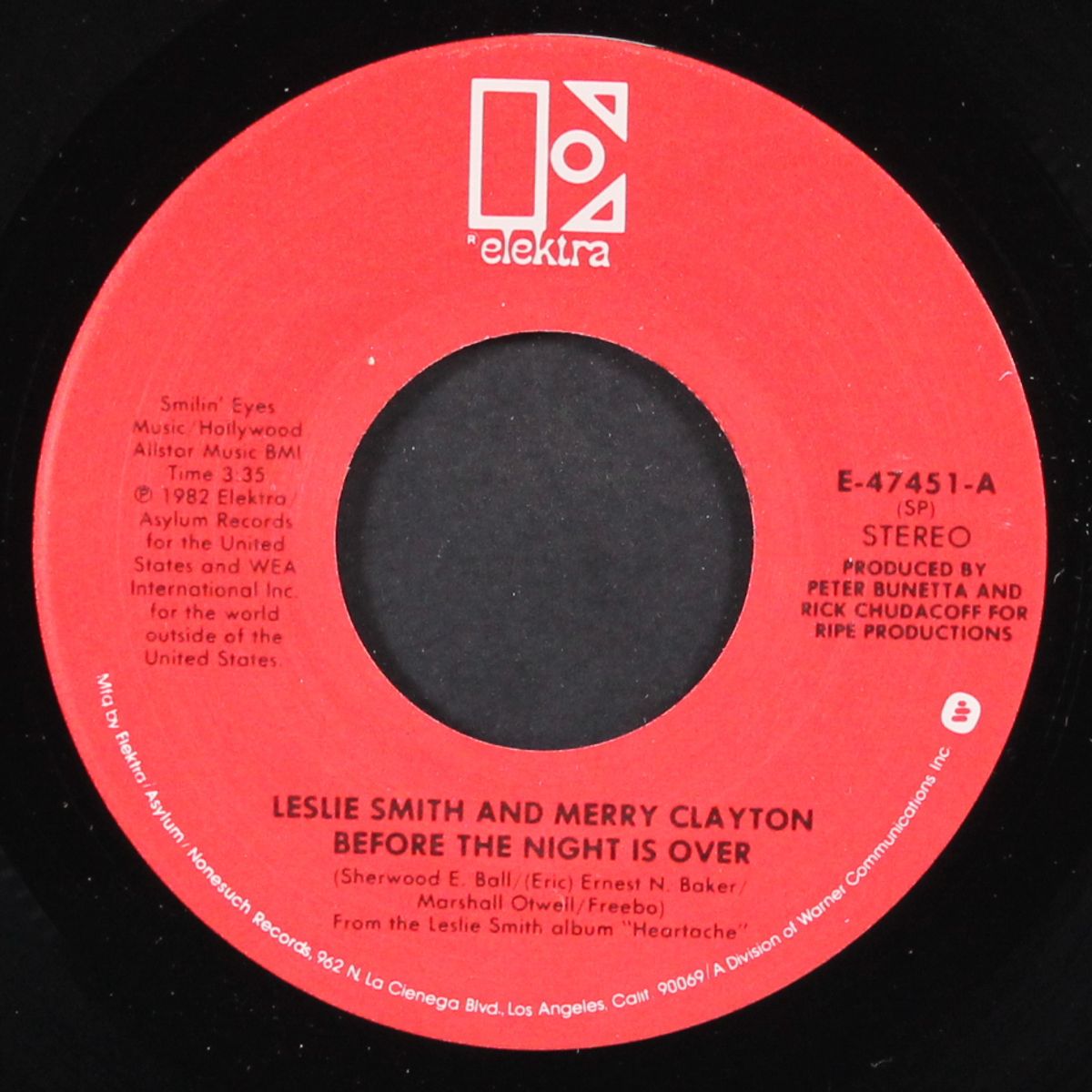 before the night is over / don't shut the door (on my love) by LESLIE SMITH & MERRY CLAYTON