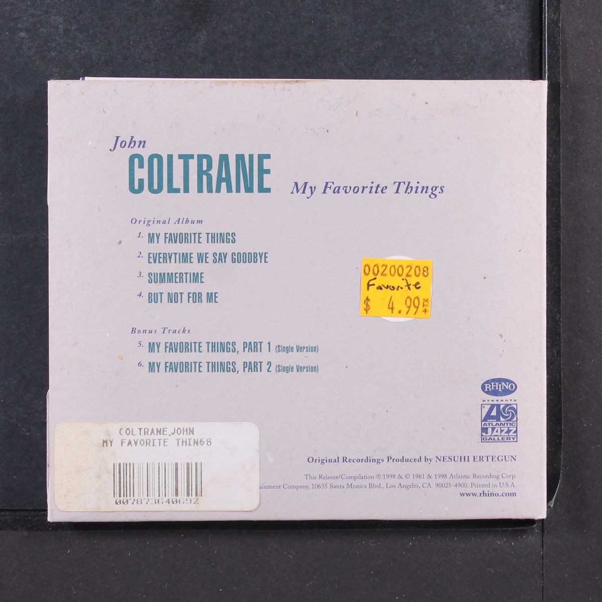 my favorite things by JOHN COLTRANE