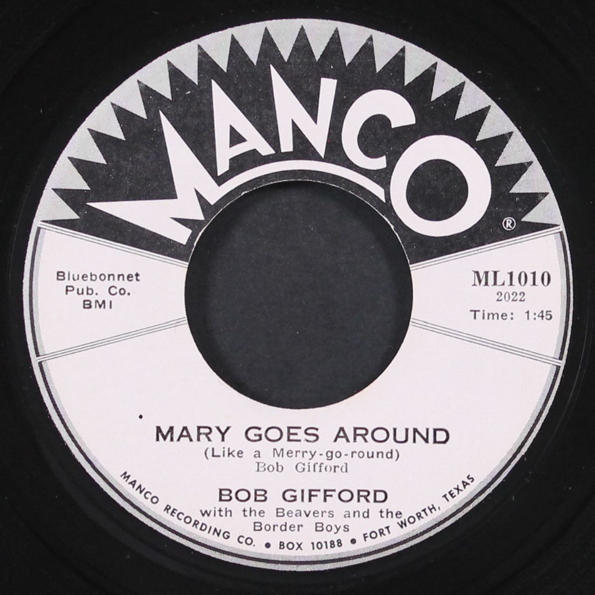 ooie blues / mary goes around by BOB GIFFORD