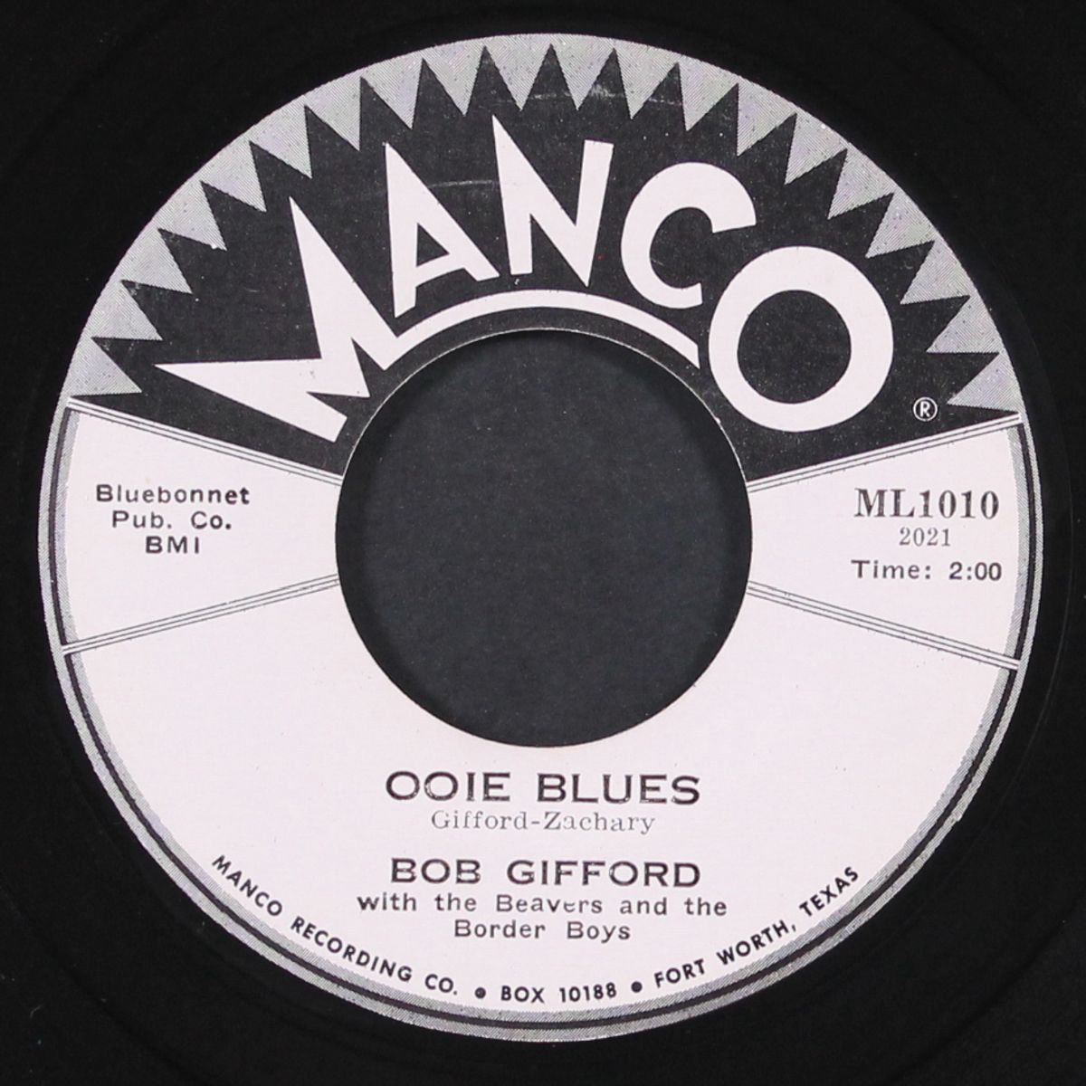ooie blues / mary goes around by BOB GIFFORD