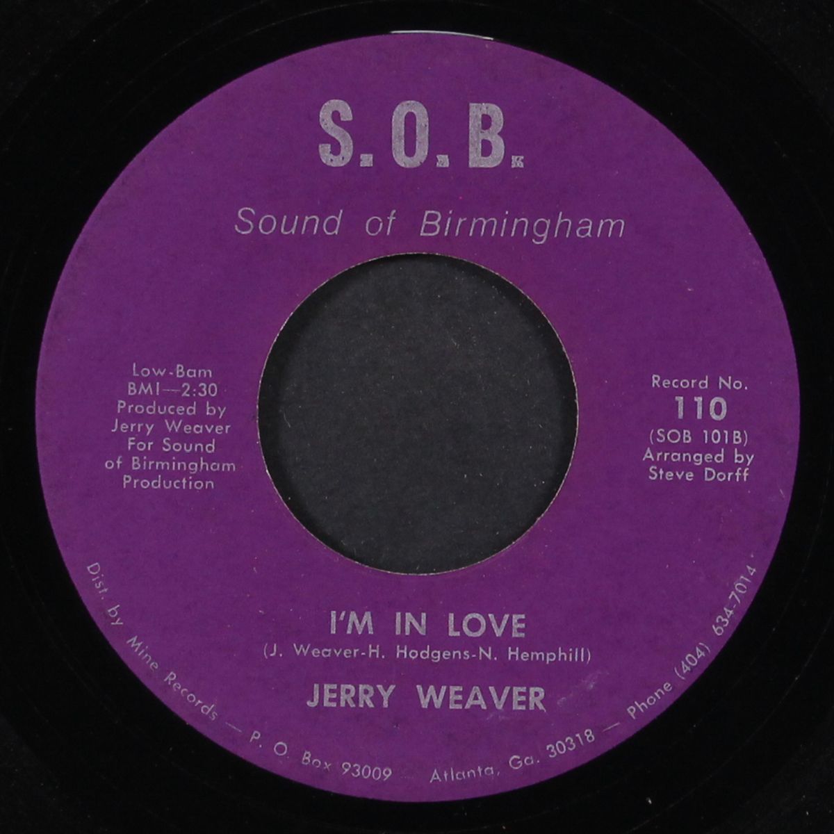 love sick child / i'm in love by JERRY WEAVER