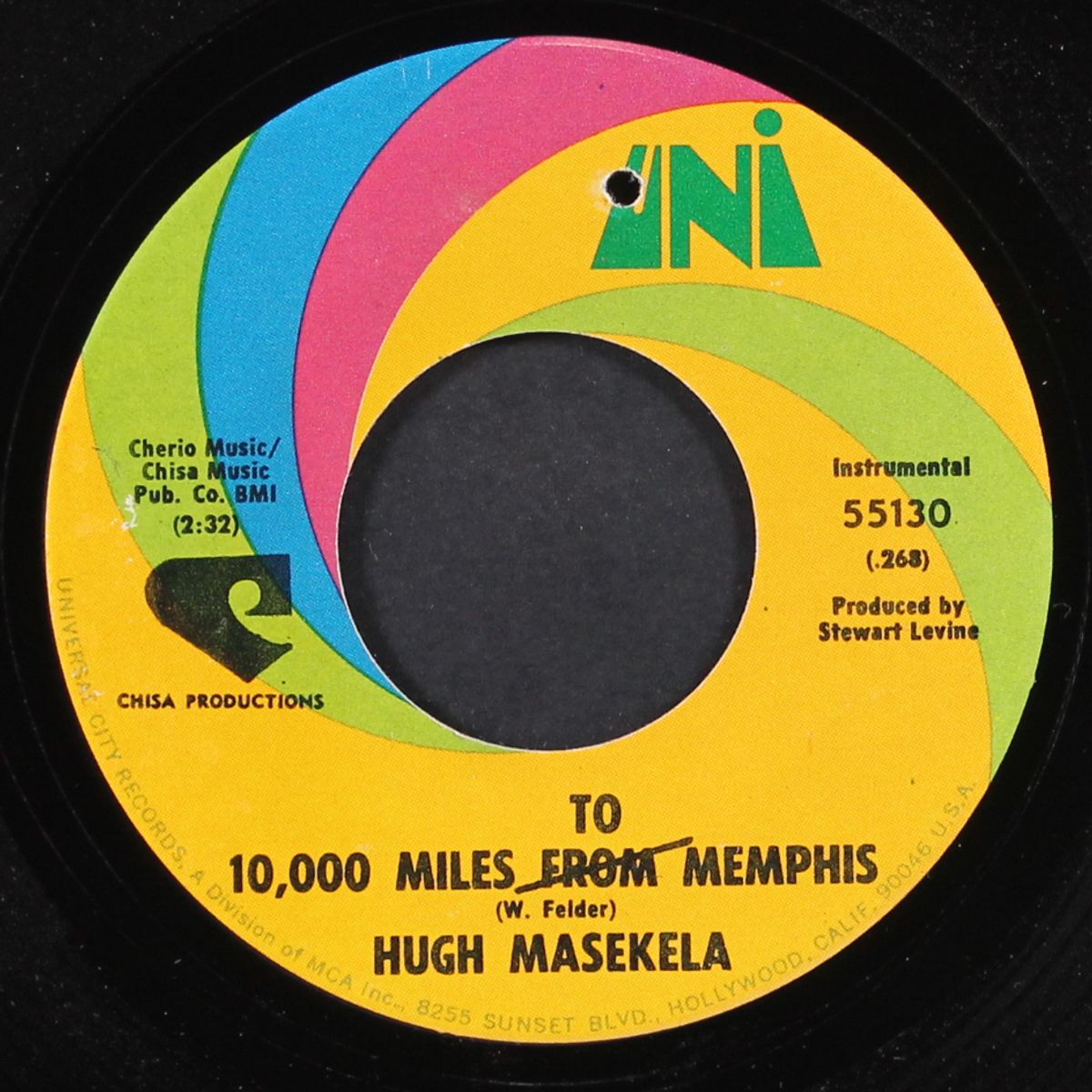gettin' it on / 10,000 miles to memphis by HUGH MASEKELA