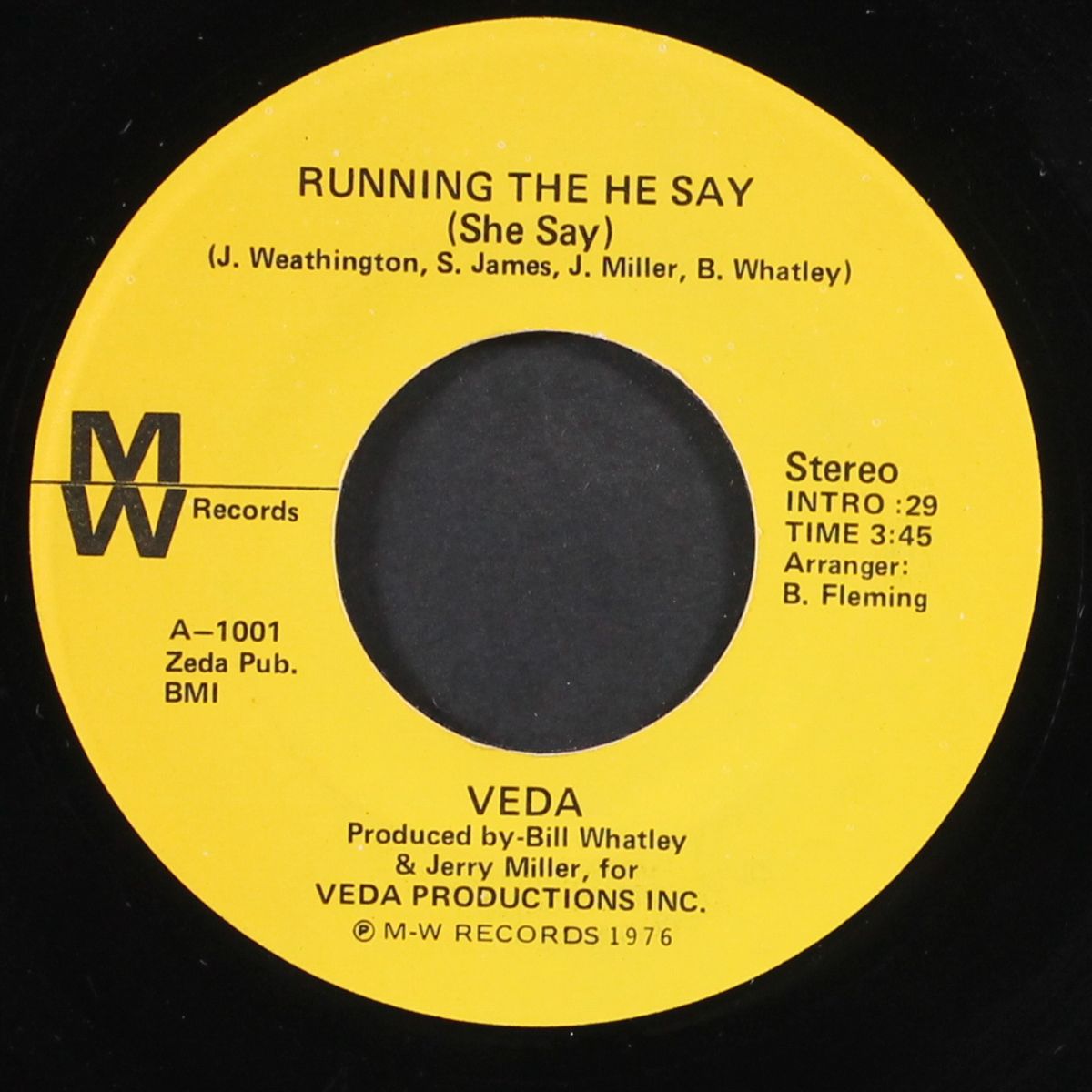 running the he say (she say / at one time or another) by VEDA