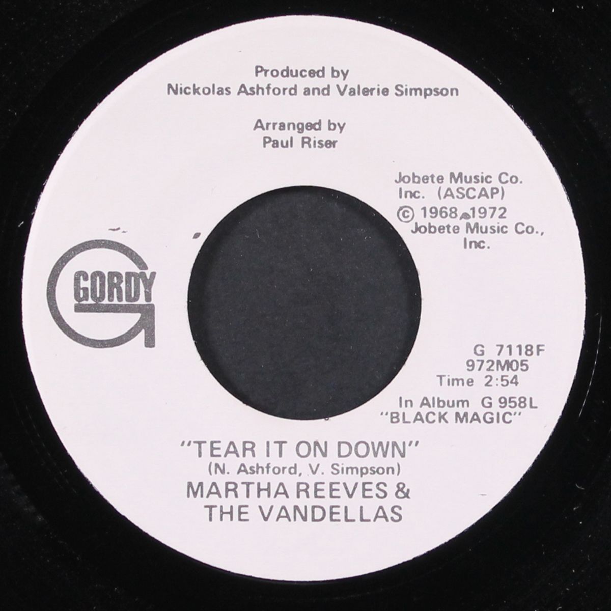 tear it on down / same by MARTHA REEVES & VANDELLAS